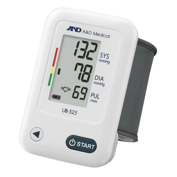 A&D Medical Bluetooth Blood Pressure Monitor, Wrist, Digital, Heart Rate Detection (UB-525)