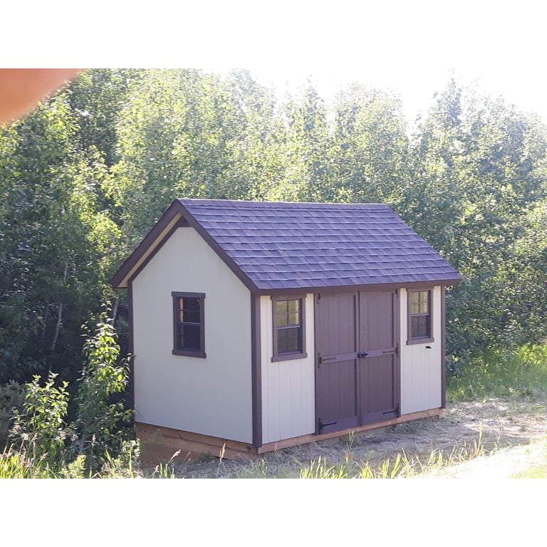 NeatiEase 2-Pack Shed Window – 12 X 18 Flush Mount With Tempered Glass & Fiberglass Screen For Sheds, Chicken Coops, Playhouses, Garages