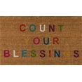 thumbnail image 1 of Novogratz Aloha Collection Count Your Blessings Doormat, Multi, 1'6" x 2'6", Multicolor, 1 of 10