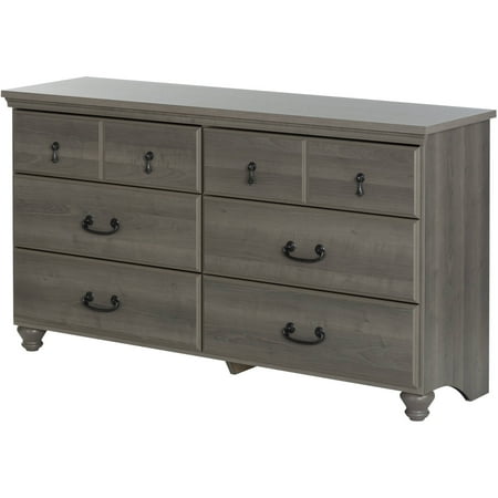 South Shore Noble Double 6 Drawer Dresser Multiple Finishes