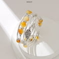 thumbnail image 2 of Fulu Otoño Pulseras Apilables Con Cuentas Para Mujer Boho Wrap Pulsera De Plata En Capas Joyería De Moda Regalos Para Ella (17-Amarillo), 2 of 5