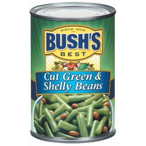 Bush's Best Cut Green and Shelly Beans, 15 oz