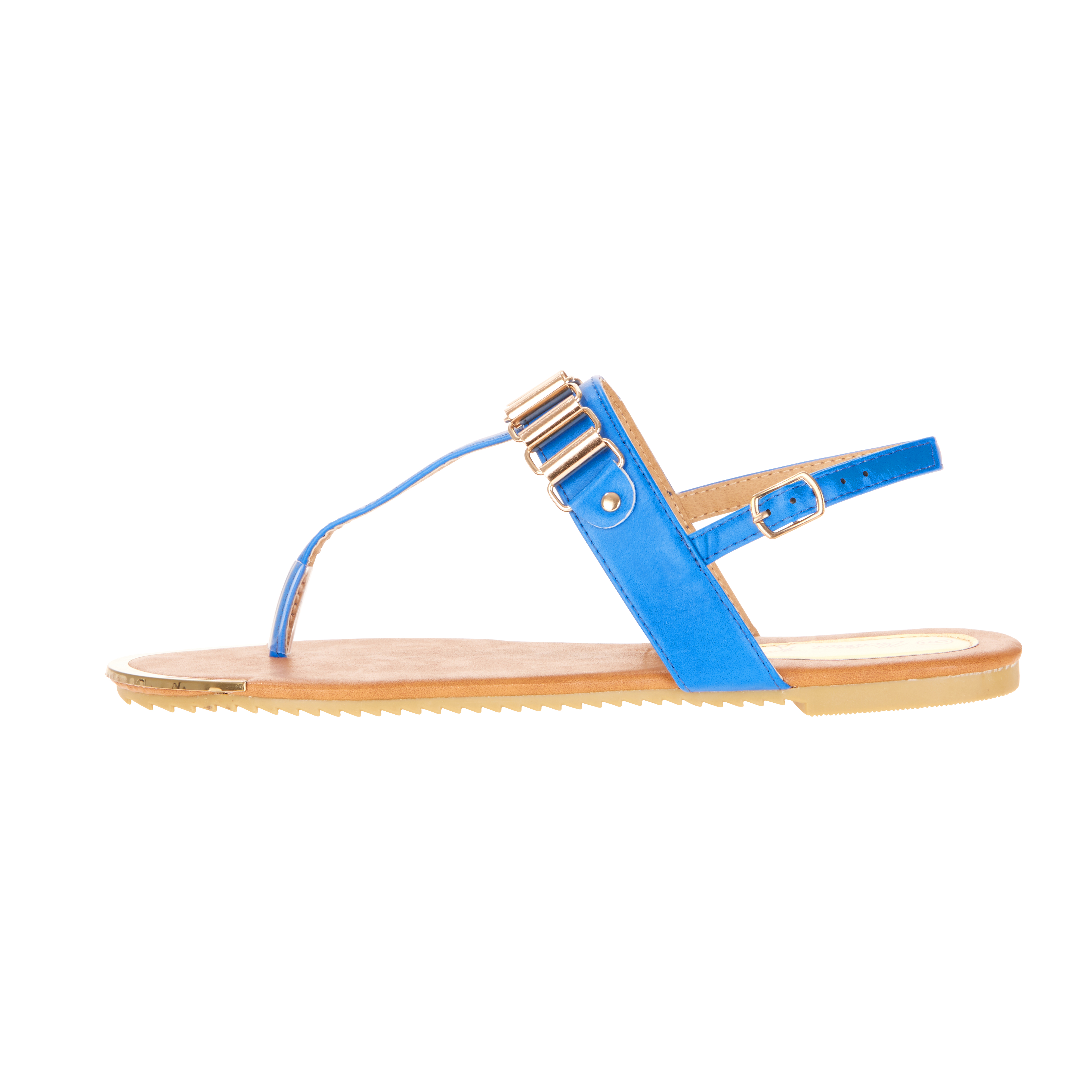 Victoria K Fashion Women's Gold Linked Sandals
