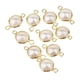 thumbnail image 2 of 10 abalorios de perlas de imitación, colgantes, collares, pulseras, pendientes, accesorios, regalo de joyería para mujer. Beige 2 hoyos 8 mm, 2 of 3