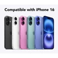 thumbnail image 2 of FZC-for iPhone 16 Case 6.1 Inch 2024, Aesthetic Rose Floral Print Phone Case for Women Girls Men, Slim Silicone Protective Phone Cover for iPhone 16, Black Flower, 2 of 4