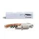 thumbnail image 4 of Abridor de vino, sacacorchos de camareros profesionales con cortador de papel de aluminio y bisagra doble, llave de vino de acero inoxidable para servidores y camareros (2 unidades), 4 of 5