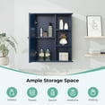 thumbnail image 5 of 23.6 in. W x 7.1 in. D x 27.6 in. H Bathroom Storage Wall Cabinet in Blue Ready to Assemble, 5 of 6