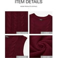thumbnail image 6 of FreshPretty Womens Oversized Sweater Vest 2025 Summer V Neck Casual Sleeveless Sweaters Loose Cable Knit Pullover Tops, 6 of 6