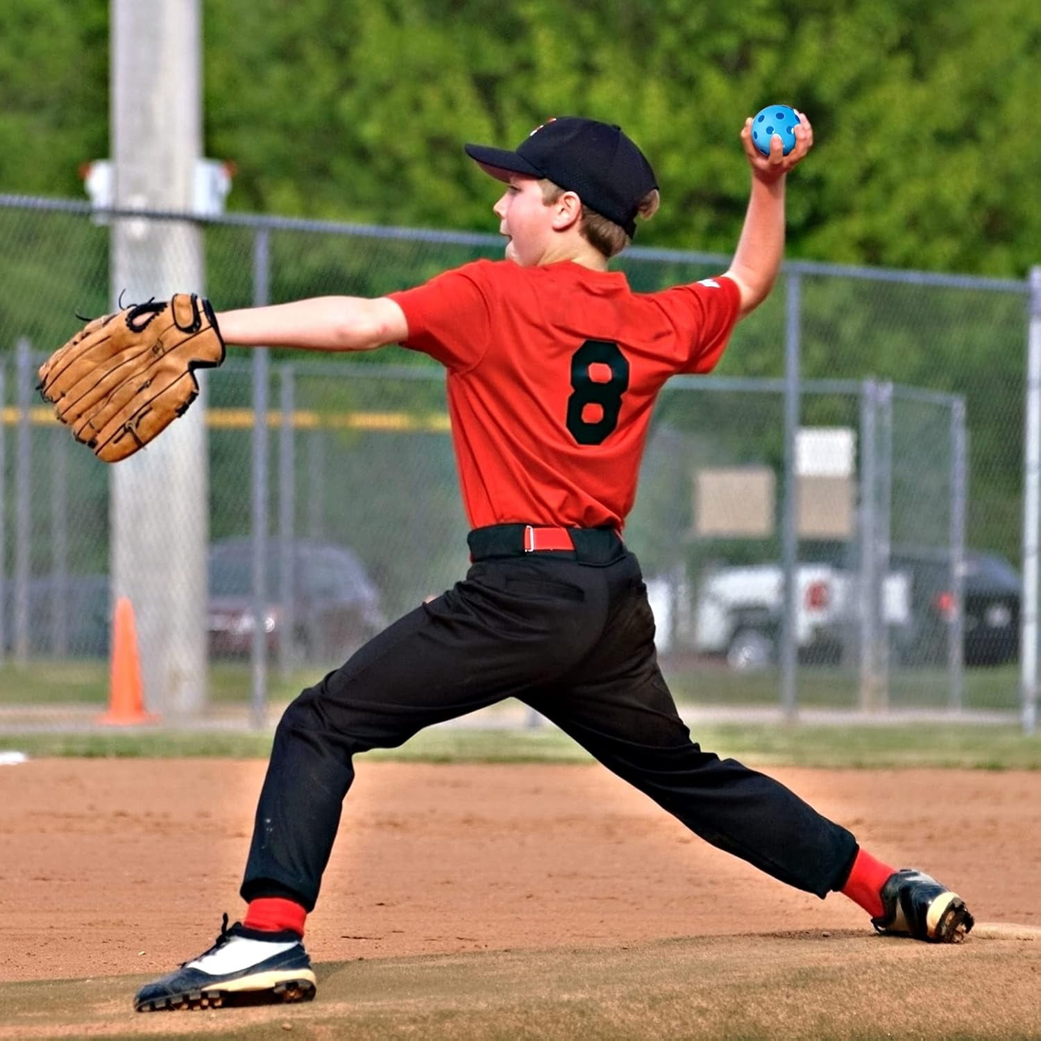12/100 Pack Baseball Practice Balls Plastic Training Balls Lightweight Hollow Softballs with a Drawstring Bag for Hitting, Baseball Training Indoor Outdoor Use