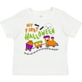 thumbnail image 3 of Inktastic My First Halloween- train with pumpkins, bats, cat,and ghost Boys or Girls Toddler T-Shirt, 3 of 5