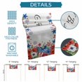 thumbnail image 6 of 4th of July Floral Table Runner 72 Inches, Blue Red Independence Day Stars Bed Runner Dresser Scarves Tabletop for Indoor Outdoor Parties/Ceremony/Banquet, 14" x 72", 6 of 9