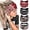 Printed, variant on Butterfly Boho Headbands for Women Wide Headband Printed Head Wraps Thick Hairbands Large African Sport Yoga Turban Hair Bands Accessories (Pack of 4)