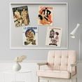 thumbnail image 4 of PixonSign Set of 4 Vintage Adhesive Canvas Posters, Frameless Wall Art Leyendecker Art Deco Medieval Gentlemen & Ladies Historic American Prints, Ancient Civilization Wall Décor - 8"x10", 4 of 5
