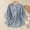 Blue, variant on Easter Shirt Spring Tops for Women 2025 Trendy Work Spring/ Women's Embroidered Round Neck Long Sleeve T Shirt Vintage Bohemian Loose fit Floral Applique Top Womens Shirts Loose fit Short Sleeve