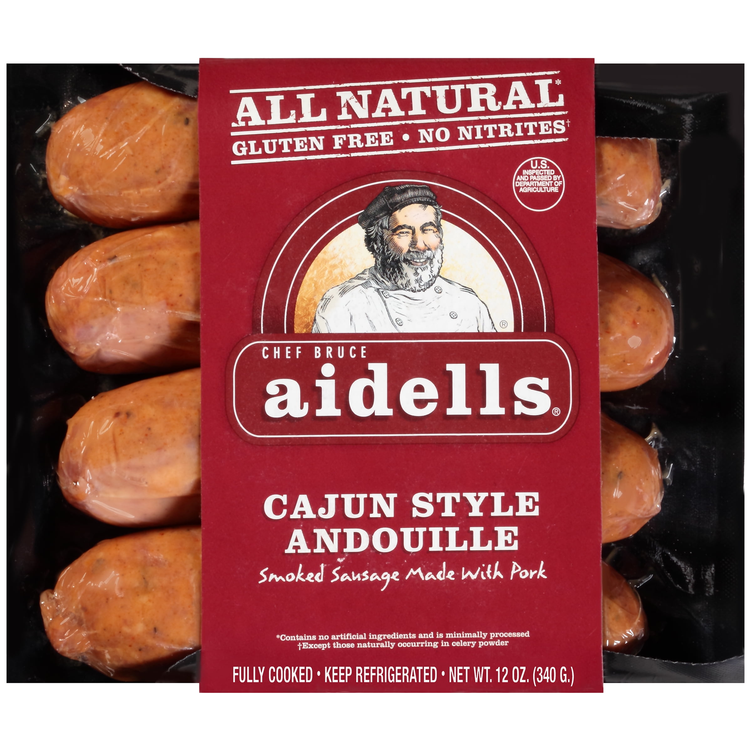 Aidells Cajun Style Andouille Smoked Sausage 12 oz. Pack by Aidells Sausage Company