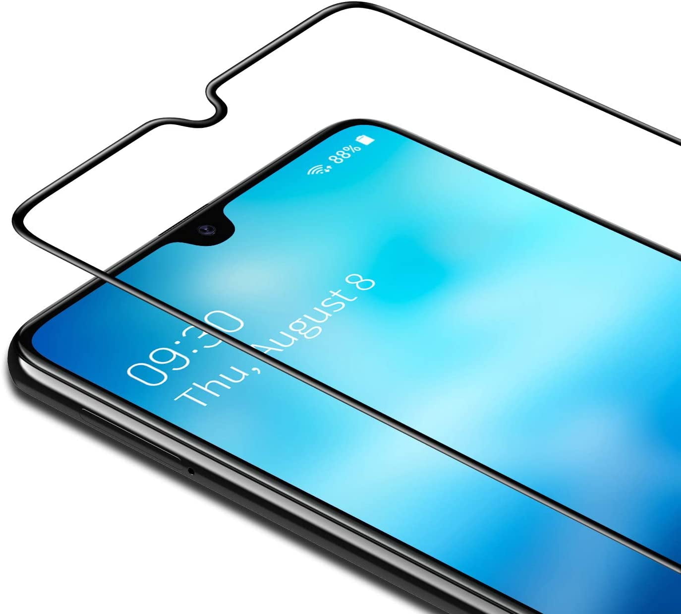 Tempered Glass Screen Protector for Samsung Galaxy A31 [3 Pieces], 9H Hardness Tempered Glass Screen Ultra Thin Screen Protector Full Cover Glass Foil for Samsung Galaxy A31 - Black