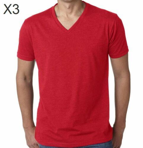 plain red v neck t shirt