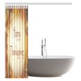thumbnail image 2 of ABPHQTO Happy Thanksgiving Day Paneles de madera rústica Tela Baño Decoración Cortina de ducha Set con ganchos 150x180 cm, 2 of 2