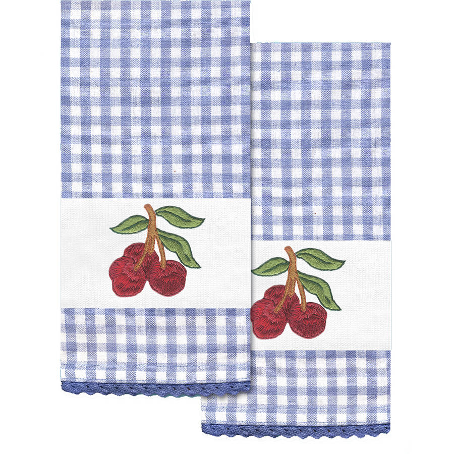 Tobin Stamped Kitchen Towels For Embroidery, 16" x 28", 2pk
