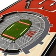 thumbnail image 3 of YouTheFan NCAA Wisconsin Badgers 3D Stadium Banner 6x19, 3 of 7