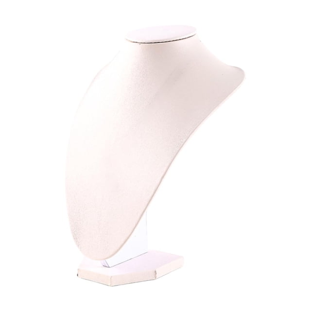 Mannequins Bust Stand, Organizador de joyas para mujeres, decoración elegantes organizadores de joyas y almacenamiento para escritorio de dormitorio Altura 23 cm