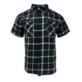 thumbnail image 2 of Ashirexll Summer Shirts for Men, Button up Shirt Men, Fashion Plaid Printed Casual Button Shirts with Double Pockets Turndown Collar Blouses, 2 of 4