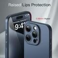 thumbnail image 4 of JETech Slim Case for iPhone 15 Pro 6.1-Inch with Camera Lens Full Cover Protection, Ultra-Thin Lightweight Matte Finish Minimalist Protective Phone Cover (Blue Titanium), 4 of 6