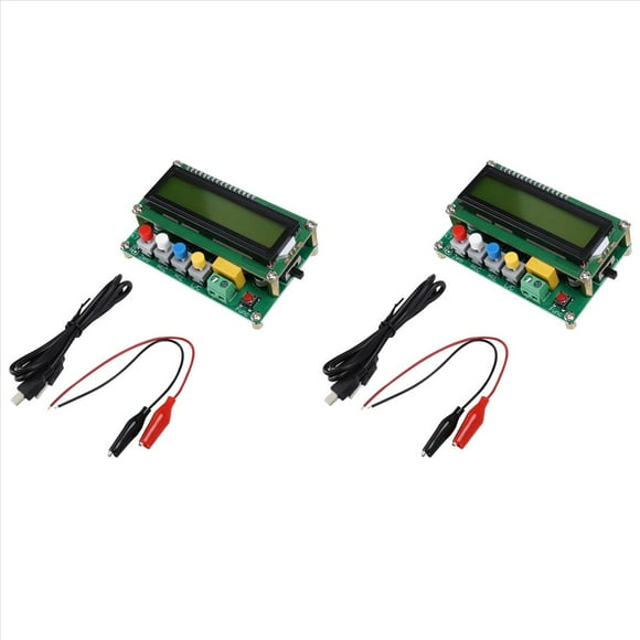 2X Medidor L/C de Capacitancia de Inductancia, Medidor de Condensador Digital, Medidor de Capacitancia LCD, Mini Interfaz USB Con Cable USB