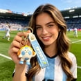 thumbnail image 5 of Cute Soccer Ball Keychain Football Backpack Pendant Sports Lover Gift PVC Cartoon Key Ring Bag Charm Accessory Decoration, for Boys Girls Soccer Fans School Backpack Party Favor Father's Day Gift, 5 of 6