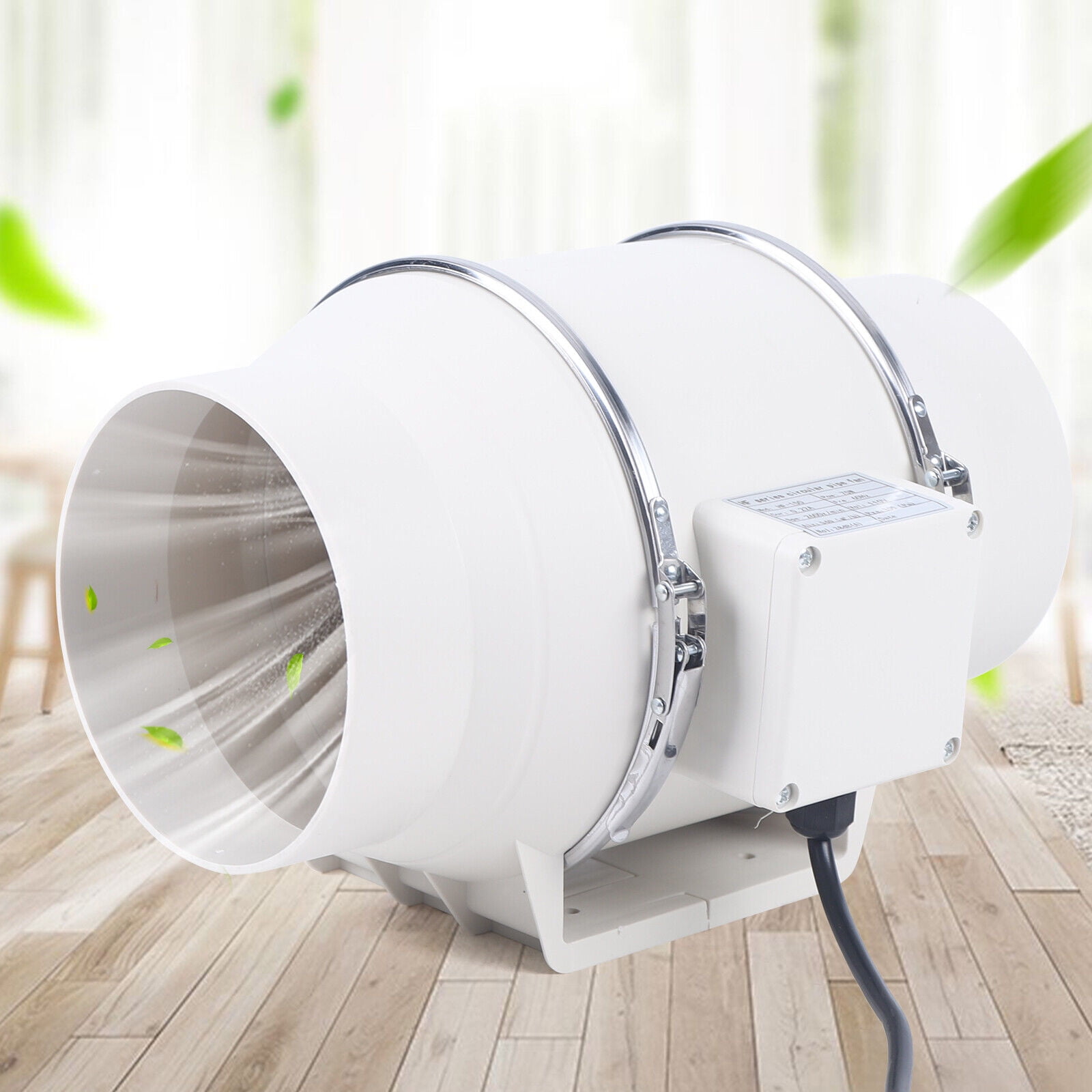 6 inch 540m3/h Inline Ventilation Fan Air Circulation Vent Exhaust Blower Fan