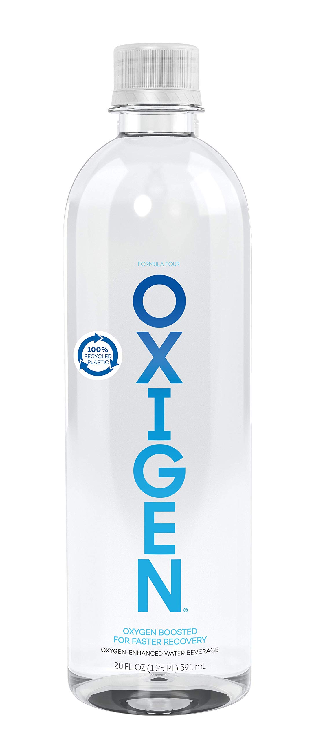 OXIGEN Water (20oz. 24pack) pH Balanced with Electrolytes, Boosted with Oxygen, 100 Recycled
