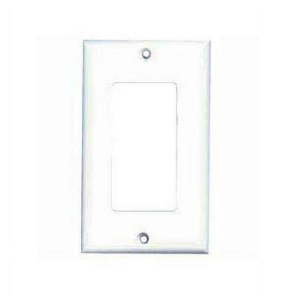 Designer Style 1 Gang Wall Plate Cover - White : 75-1000 - 75-1000