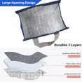 thumbnail image 3 of Bolsas de almuerzo para mujeres y hombres, lonchera reutilizable con aislamiento a prueba de fugas, bolsas térmicas, bolsa térmica para el trabajo, la escuela, picnic, viajes, gris, 3 of 4