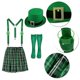 thumbnail image 2 of Saint Patrick's Day Costume Set Over Knee Socks Plaids Apron for Man Adult, 2 of 5