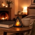 thumbnail image 4 of Cififendec Halloween Silhouette Hanging Lantern, 4.52"×3.34", Pumpkin Bat Pattern Night Lamp for Wooden Table Top Layout Styling Plan, 4 of 7