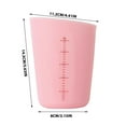 thumbnail image 3 of Silicone Measuring Cups 250ml(8oz) Flexible Measure Melting Cups for Epoxy Resin Butter, BPA Free Chocolate Squeeze Pour Baking Cup Dishwasher Safe, Pink, 3 of 3