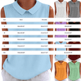 thumbnail image 2 of Tank Tops For Women Orange Womens Tops Fashion For Cute Sleeveless Collared Casaul Work Loose Fit Knitted Vests Womens Tank Tops, 2 of 4