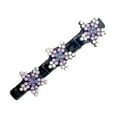 thumbnail image 3 of Xihbxyly Juego de Pinzas para El Cabello, Elegante Horquilla con Diseño de Cuatro Hojas, Accesorio con Brillantes Detalles de Diamantes de Imitación, Fácil de Peinar para Cabello Desordenado, Ideal p, 3 of 6
