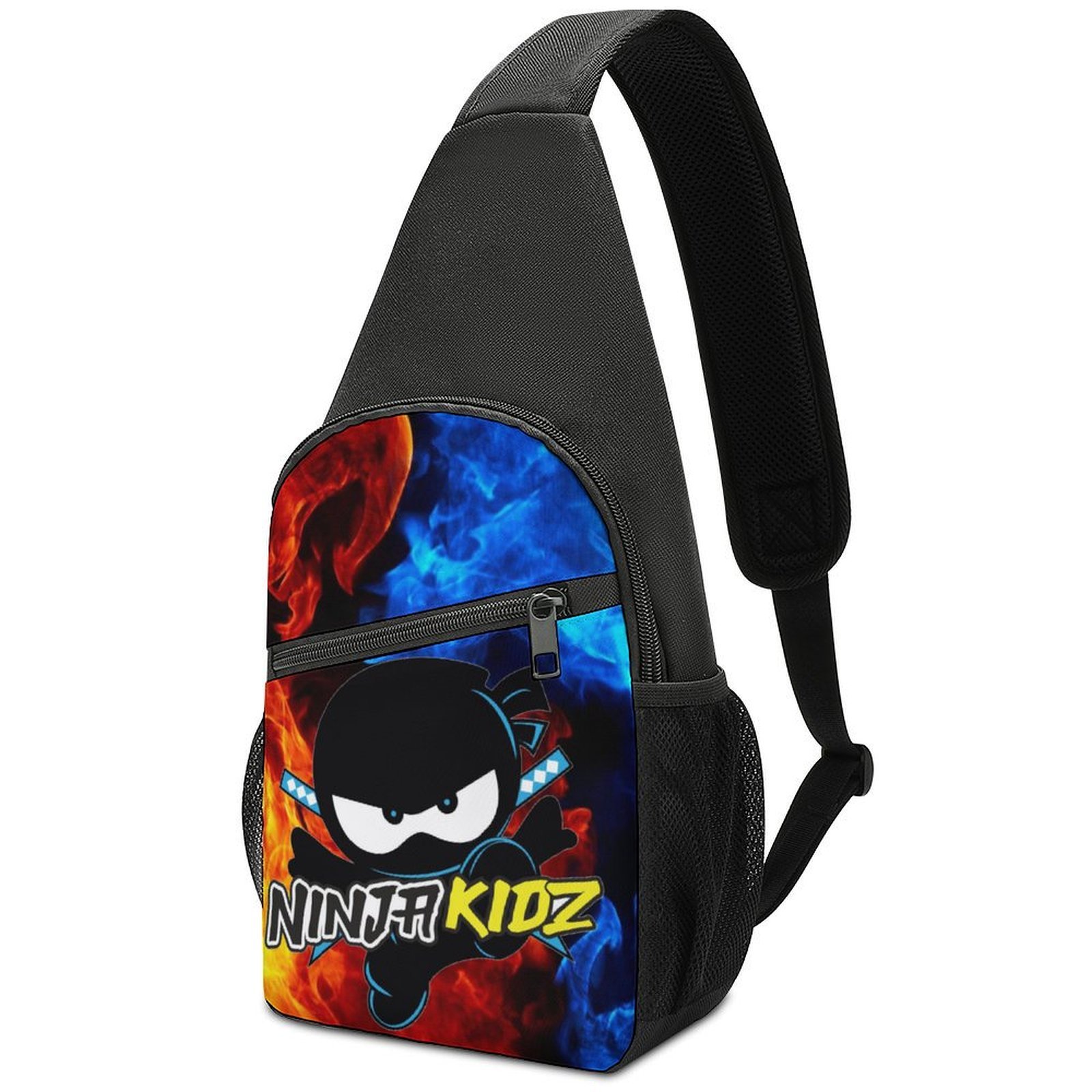 K-Cliffs Heavy Duty Sling Backpack - Water-Resistant Laptop Bag With Reflective Stripe, 19x13x6 Inches
