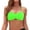 A-Green556, variant on XIAONU Women's Strapless Bandeau Bikini Top and Swimwear Tankini Set for Beach and Pool