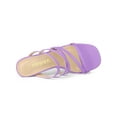 thumbnail image 4 of BLISSFUL STEP Women's Sandals Block Heels Crisscross Strap Sandals, 4 of 7