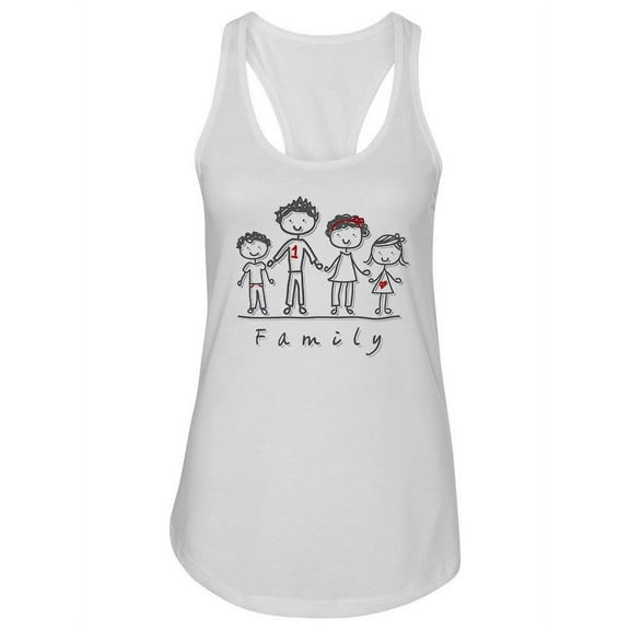 Family Sketch  Tank Women -Image by Shutterstock, Female Small