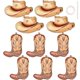 thumbnail image 1 of Globos de Fiesta SISABAMA 10 Piezas Botas y Sombreros de Vaquero Western, 1 of 6