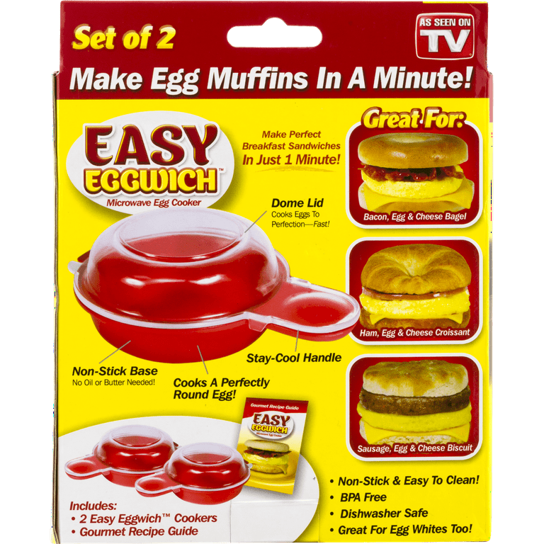 Easy Eggwich Microwave Egg Cooker, 2 count