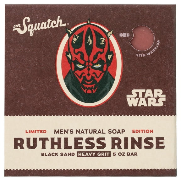 Dr. Squatch Ruthless Rinse Star Wars Natural Bar Soap for Men, 5 oz