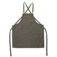 thumbnail image 1 of Barber Apron Canvas Apron Multi-function Pockets Detachable Strap Waterproof Dustproof Practical Work Apron, 1 of 8