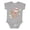 AC-Heather Grey, variant on Sock Monkey Gingerbread Boys or Girls Baby Bodysuit
