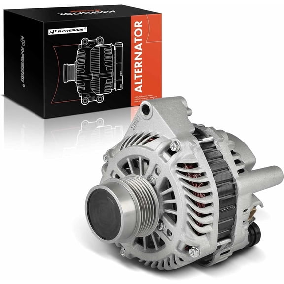 A-Premium Alternator Compatible with Pontiac GTO 2005-2006 6.0L 12V 140A 6-Groove Decoupler Pulley Clockwise Replace# 92211821 A003TG1581