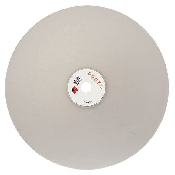 JINGLING 8" inch Diamond Grinding Disc 2000 Grit Flat Lap Disk Lapidary Tools for Stone