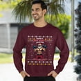 thumbnail image 3 of Christmas Sweatshirt, Santa's New Year's Resolution Hit The Gym Christmas Sweatshirt, Muscular Santa Ugly Holiday Jumper, Funny Fitness Gift for Weightlifters & Gym Lovers, 3 of 5